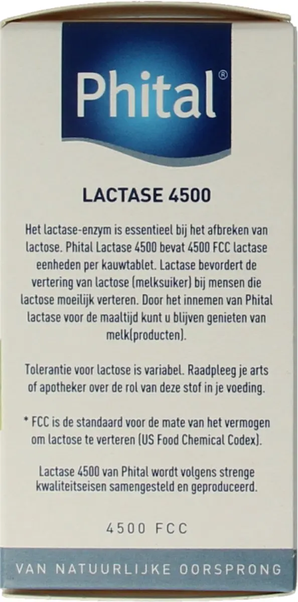 Lactase 4500 - 50 kauwtabletten aardbei