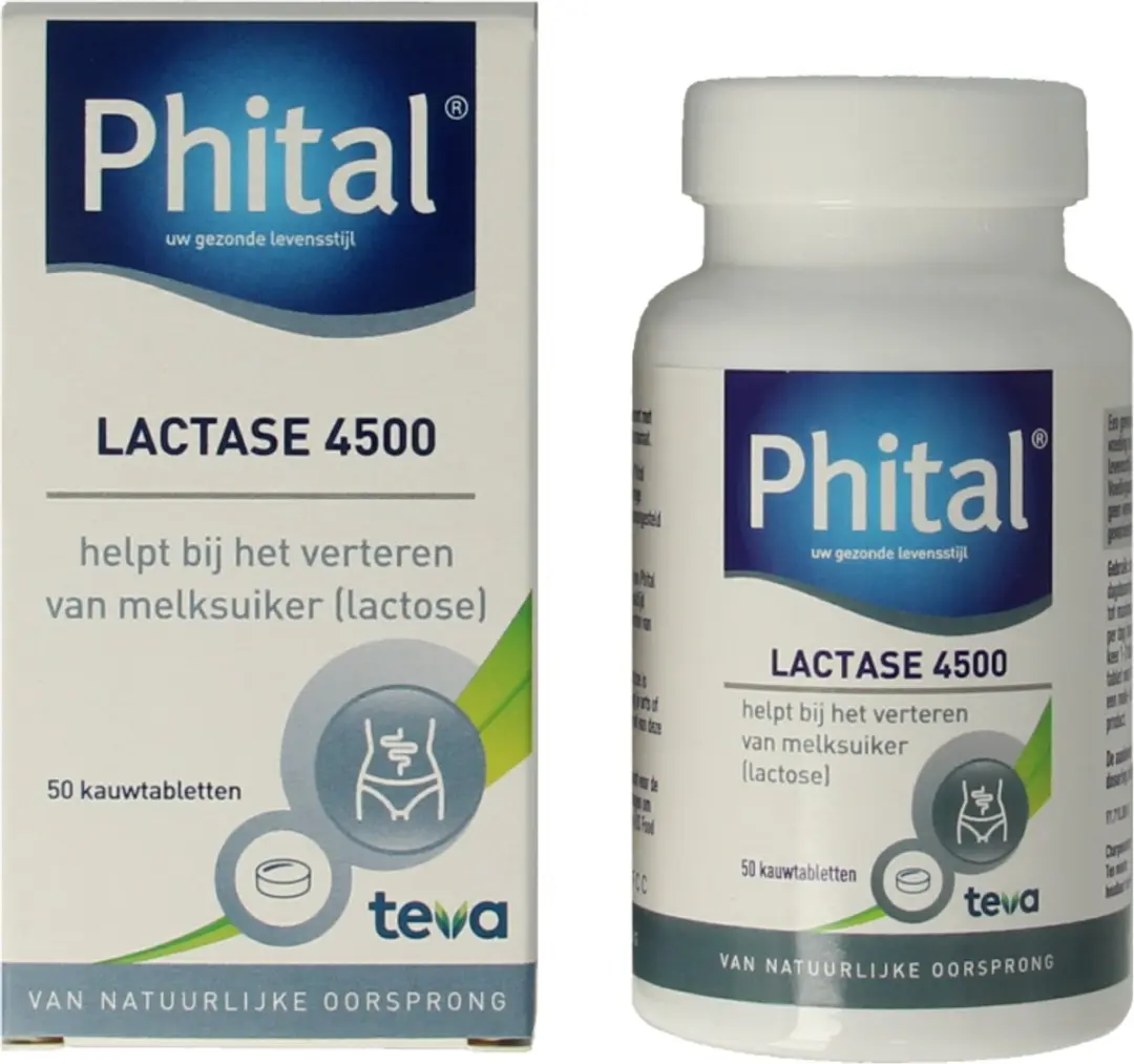 Lactase 4500 - 50 kauwtabletten aardbei