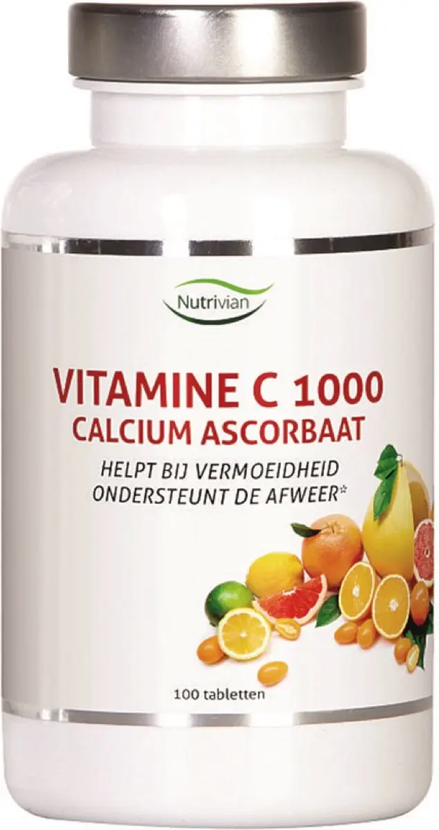 Nutrivian Vitamine C1000 mg calcium ascorbaat 100 Tabletten