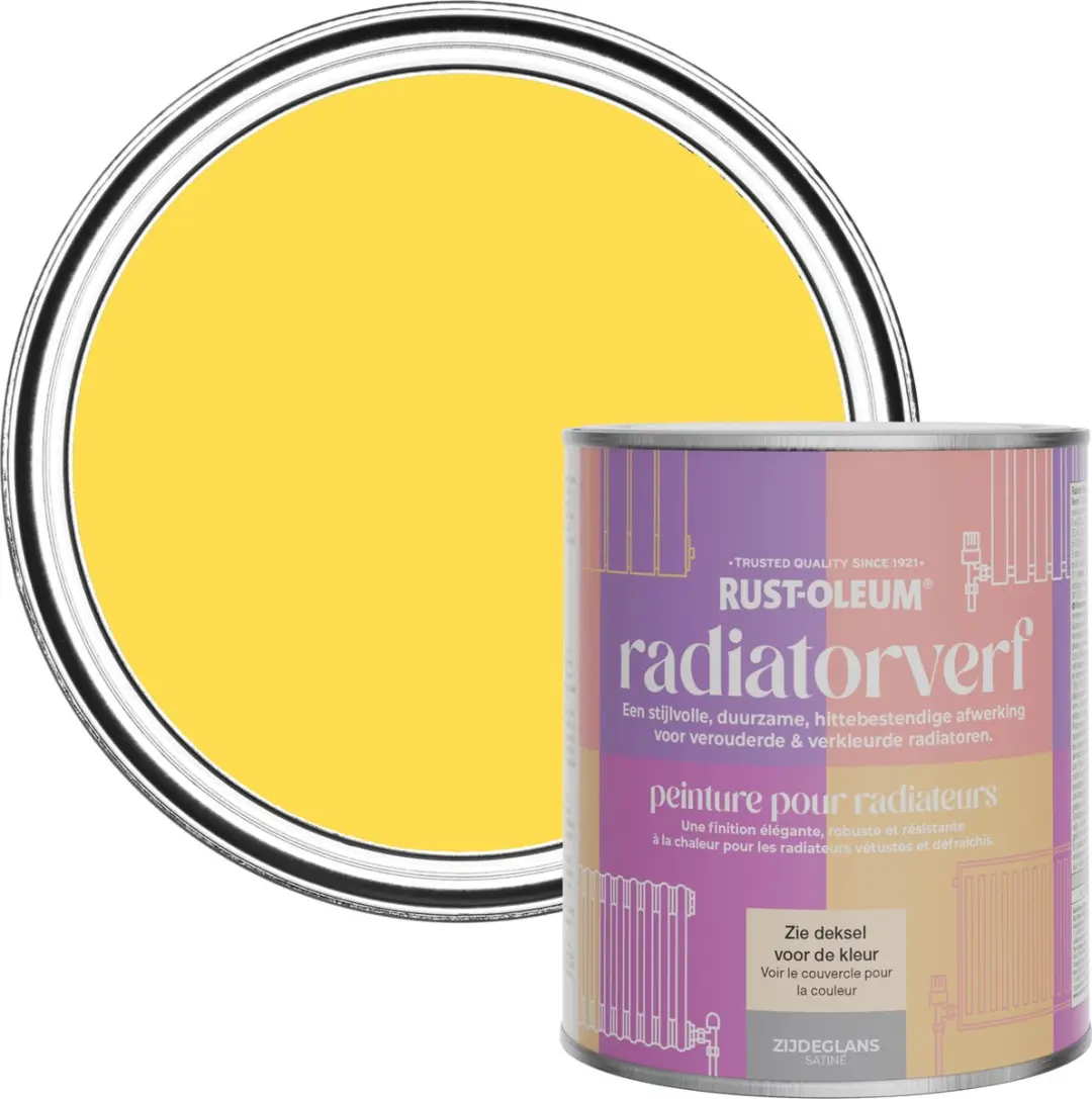 Rust-Oleum Geel Radiatorverf Zijdeglans Citroensorbet 750ml