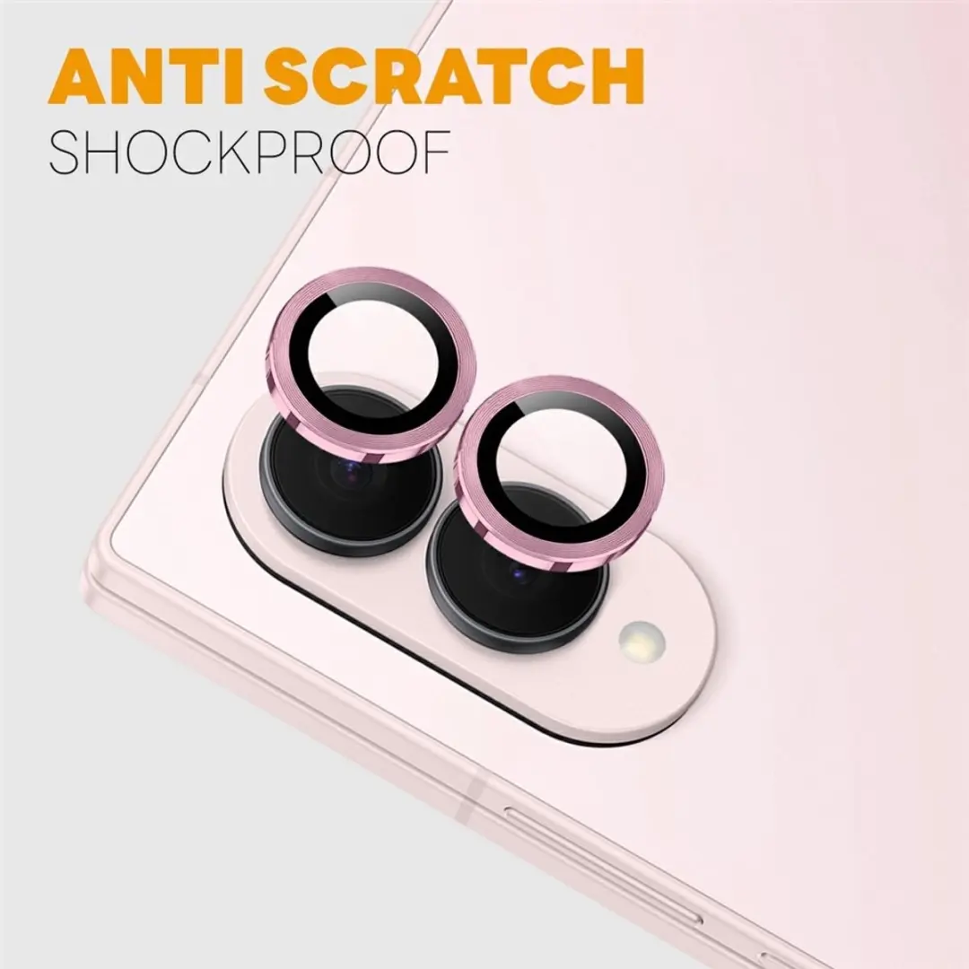 NORTHJO Galaxy Z Fold 8 Lensprotector - Roze - 8721389807081