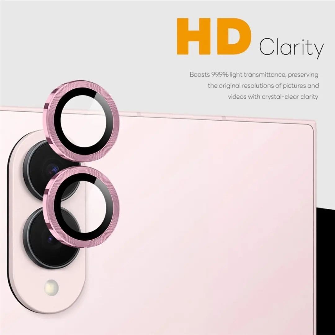 NORTHJO Galaxy Z Fold 8 Lensprotector - Roze - 8721389807081