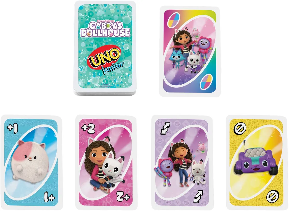 Mattel Games UNO Junior Gabby's Poppenhuis Kaartspel - 10 Spelers