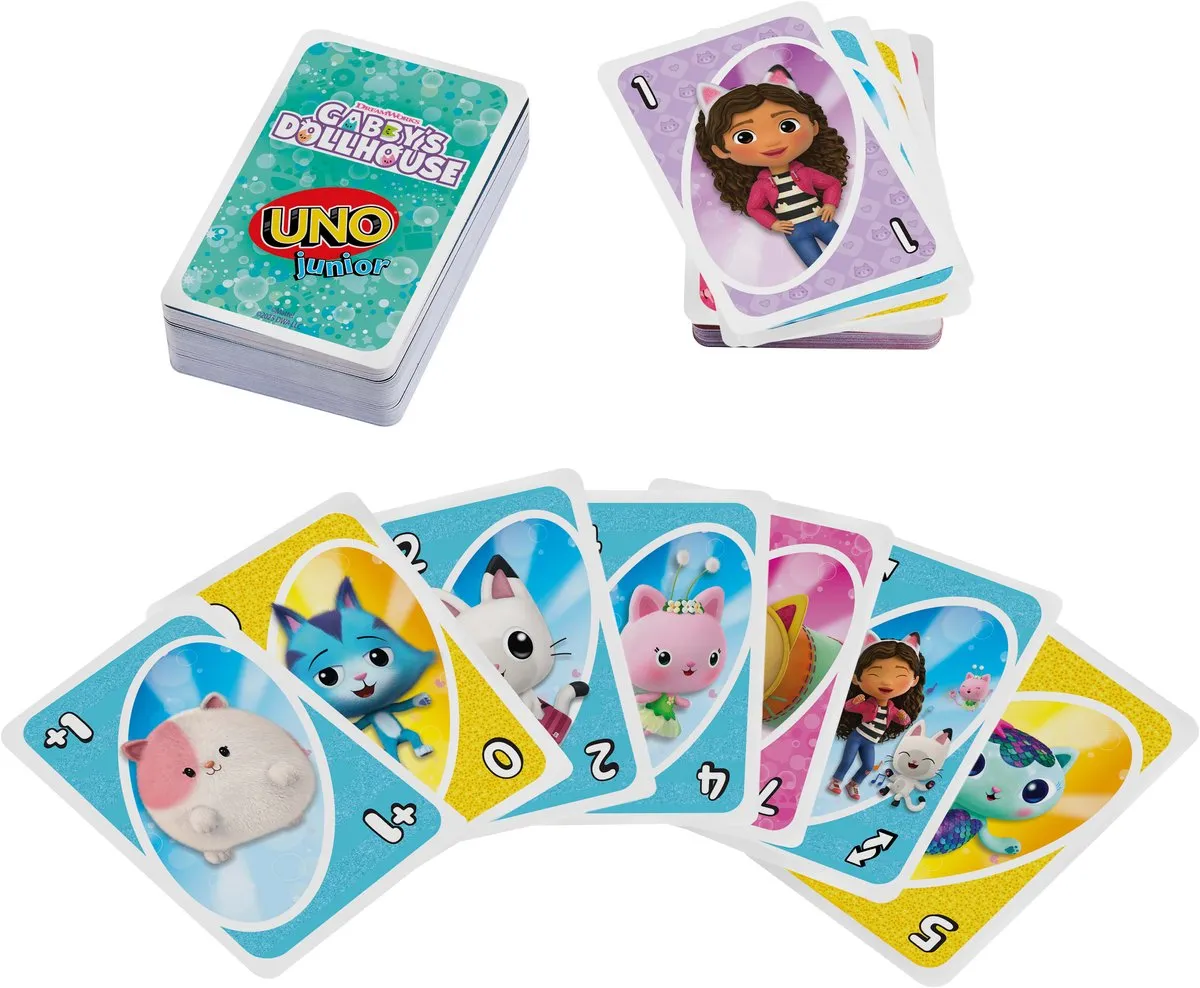 Mattel Games UNO Junior Gabby's Poppenhuis Kaartspel - 10 Spelers