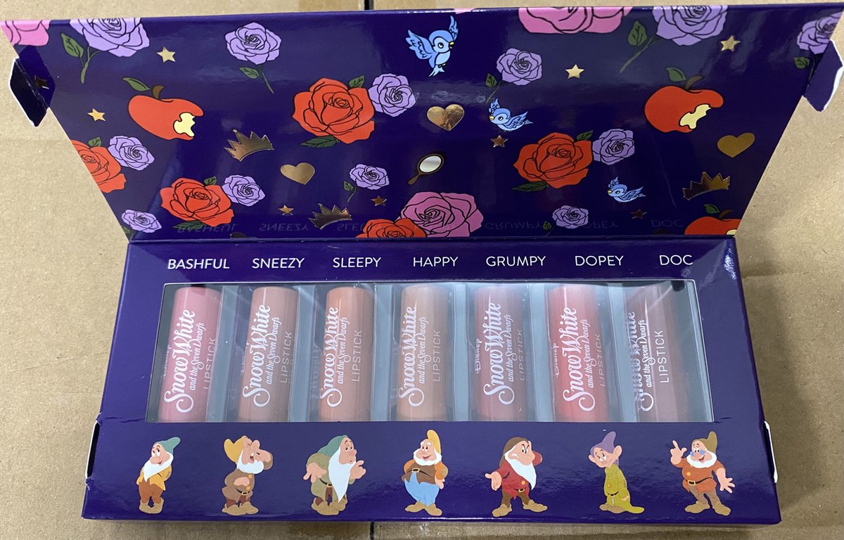 Disney - Snow White - set van 7 mini lippenstiften