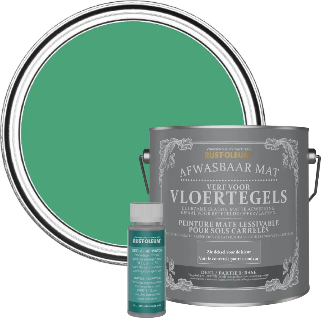 Rust-Oleum Groen Vloertegelverf Emerald 2,5L
