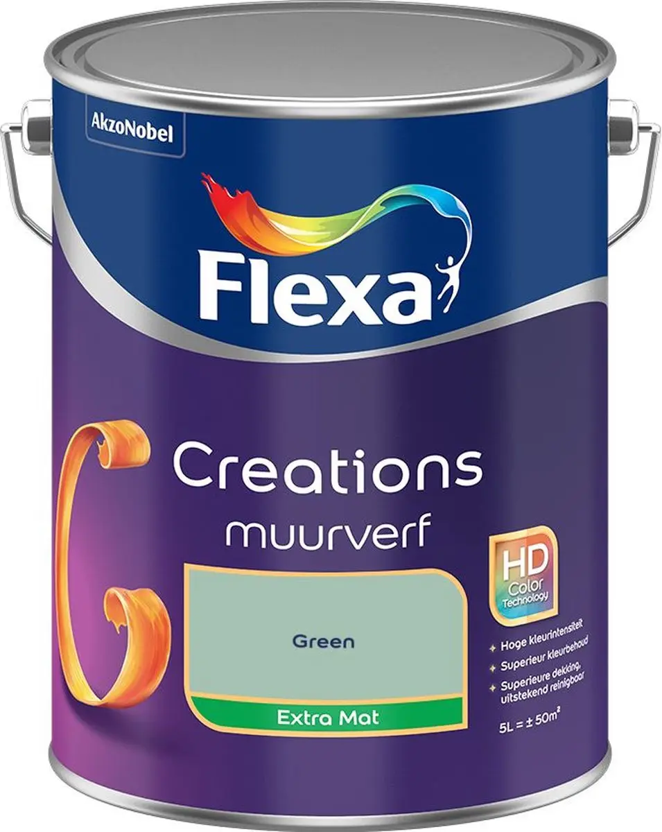 Flexa Creations Muurverf Extra Mat Green 5L