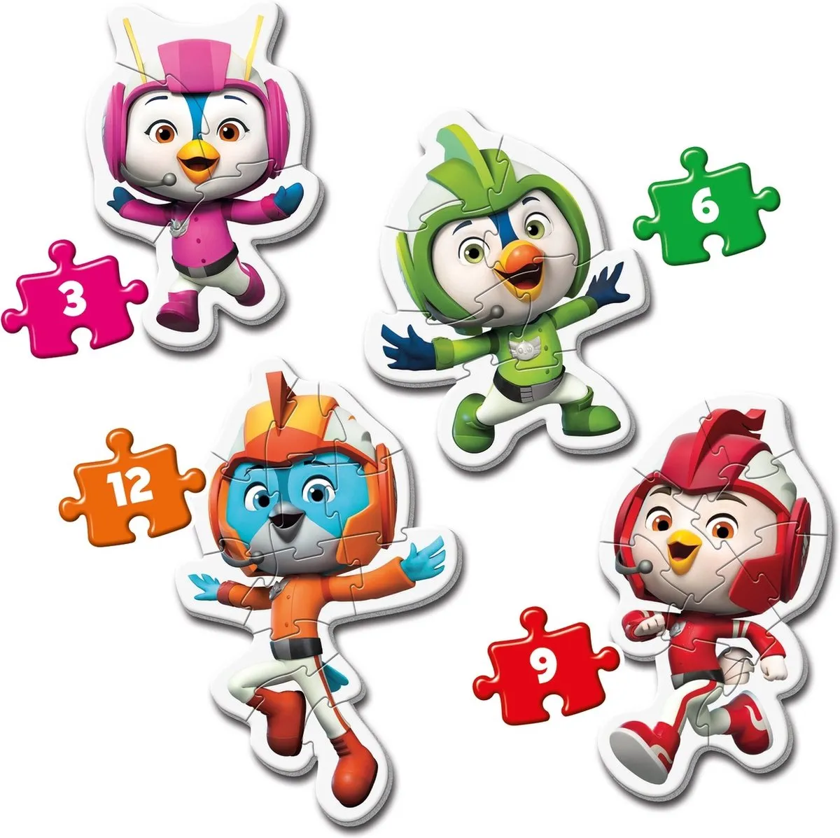 Clementoni My First Puzzle Top Wing 4x30 Stuks - Multicolor