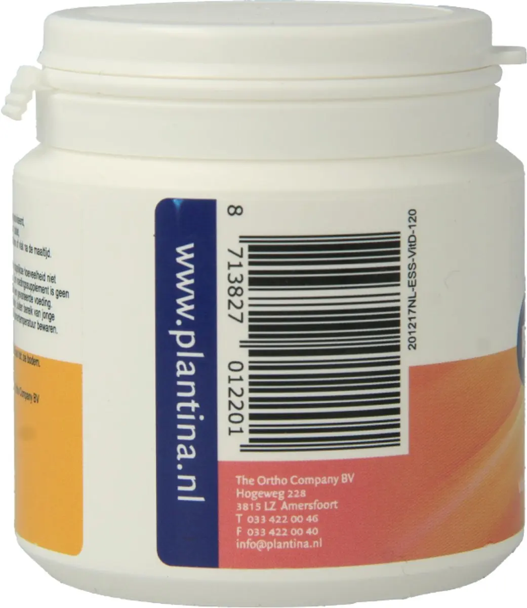 Plantina Vitamine D 600 IE - 120 Tabletten
