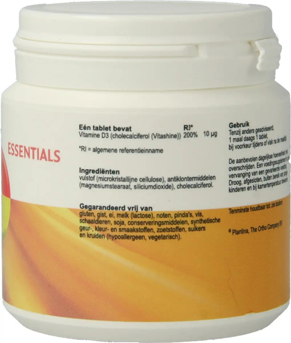 Plantina Vitamine D 600 IE - 120 Tabletten