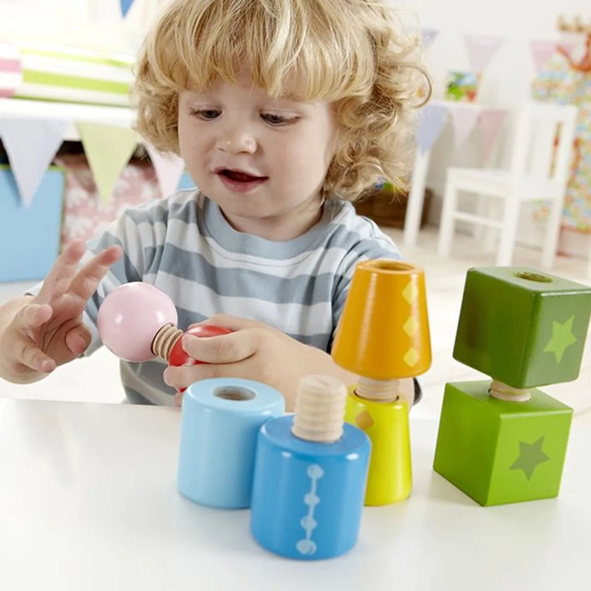 Hape Twist & Draai Schroeffiguren 301410 - 8 Stuks - Multicolor