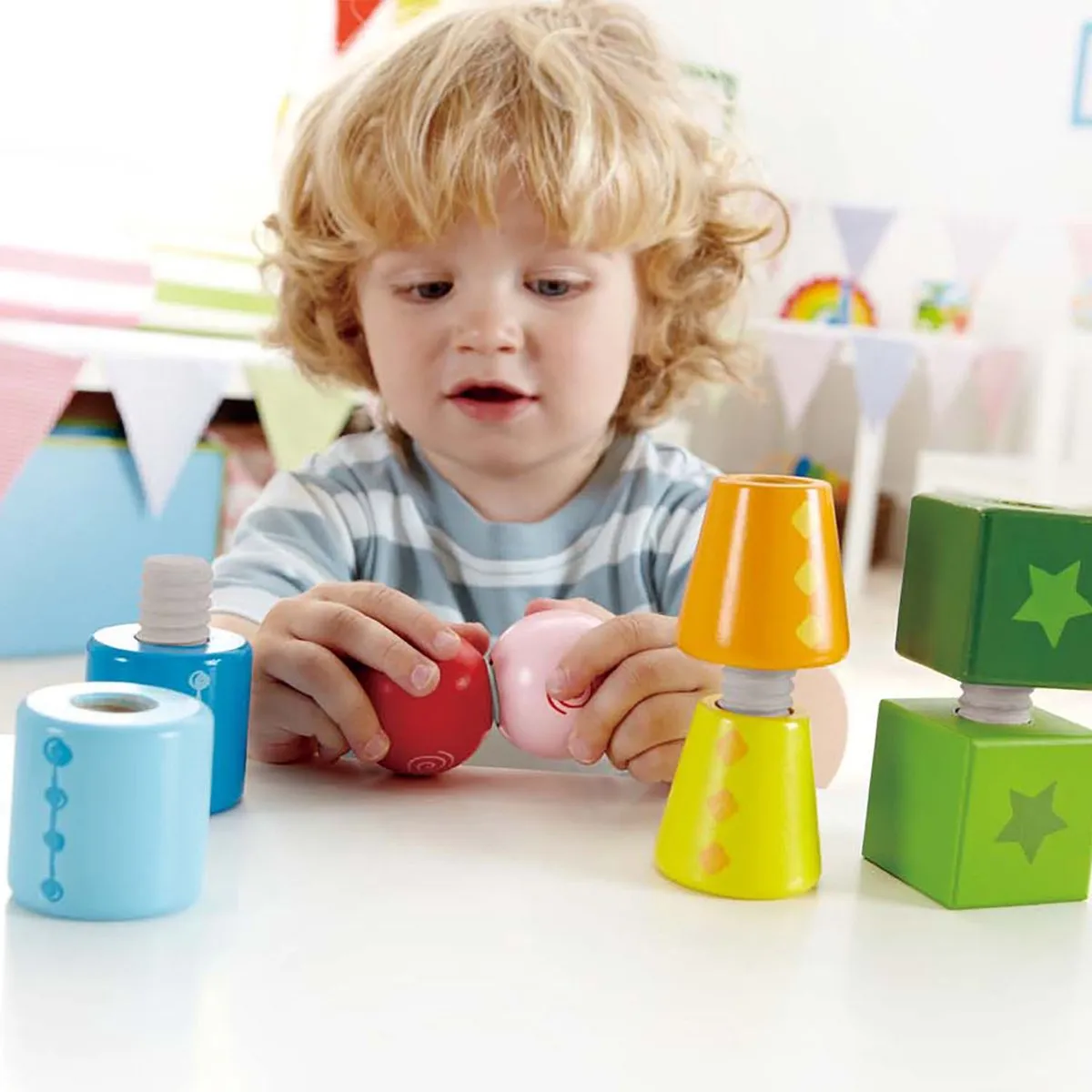 Hape Twist & Draai Schroeffiguren 301410 - 8 Stuks - Multicolor - afbeelding 6 van 6