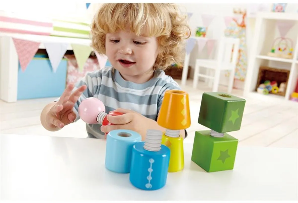 Hape Twist & Draai Schroeffiguren 301410 - 8 Stuks - Multicolor