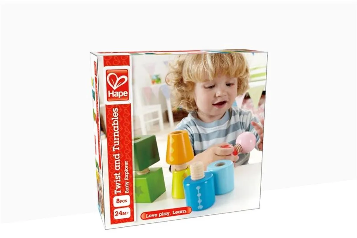 Hape Twist & Draai Schroeffiguren 301410 - 8 Stuks - Multicolor