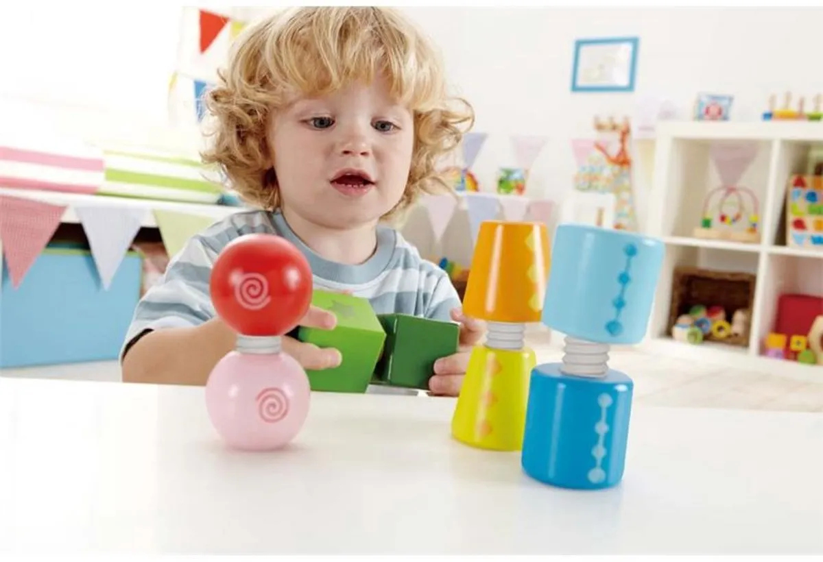 Hape Twist & Draai Schroeffiguren 301410 - 8 Stuks - Multicolor