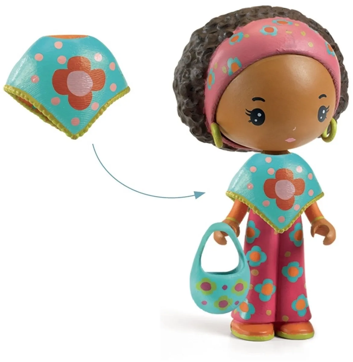 Djeco Tinyly Speelfiguur Poppy & Nouky DJ06957 - Meerkleurig