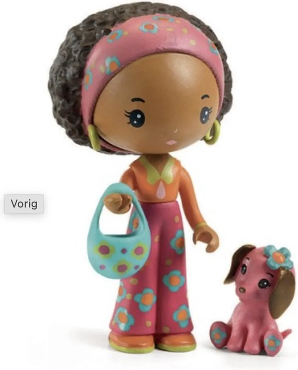 Djeco Tinyly Speelfiguur Poppy & Nouky DJ06957 - Meerkleurig