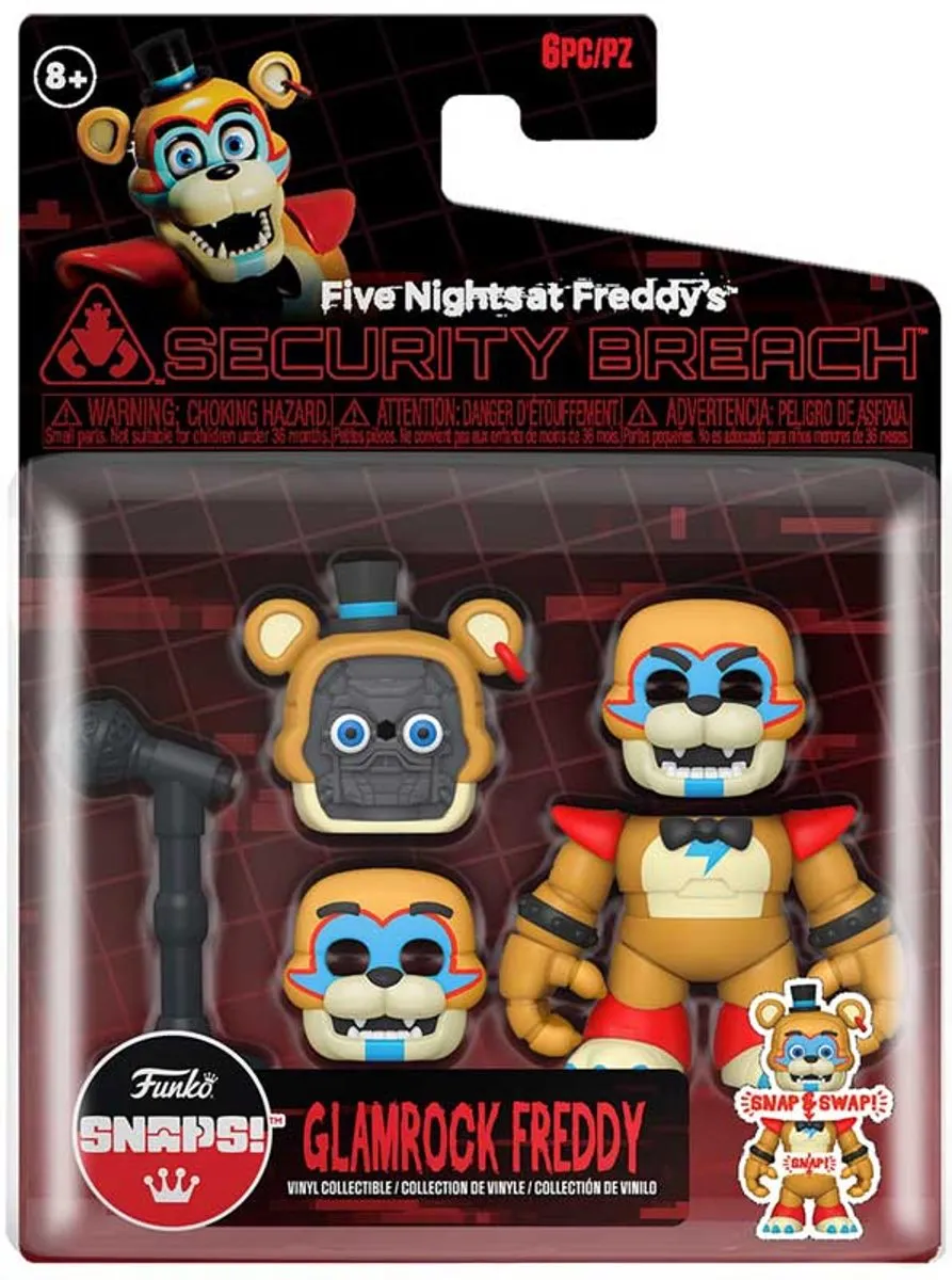 Funko Five Nights at Freddy's Freddy Glamrock Snap Action Figuur