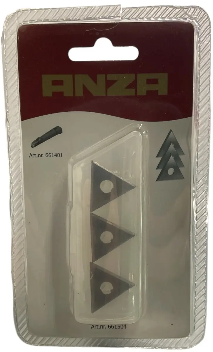 Anza Vervangmes Prof Mini Driehoek 23mm - 3 Stuks