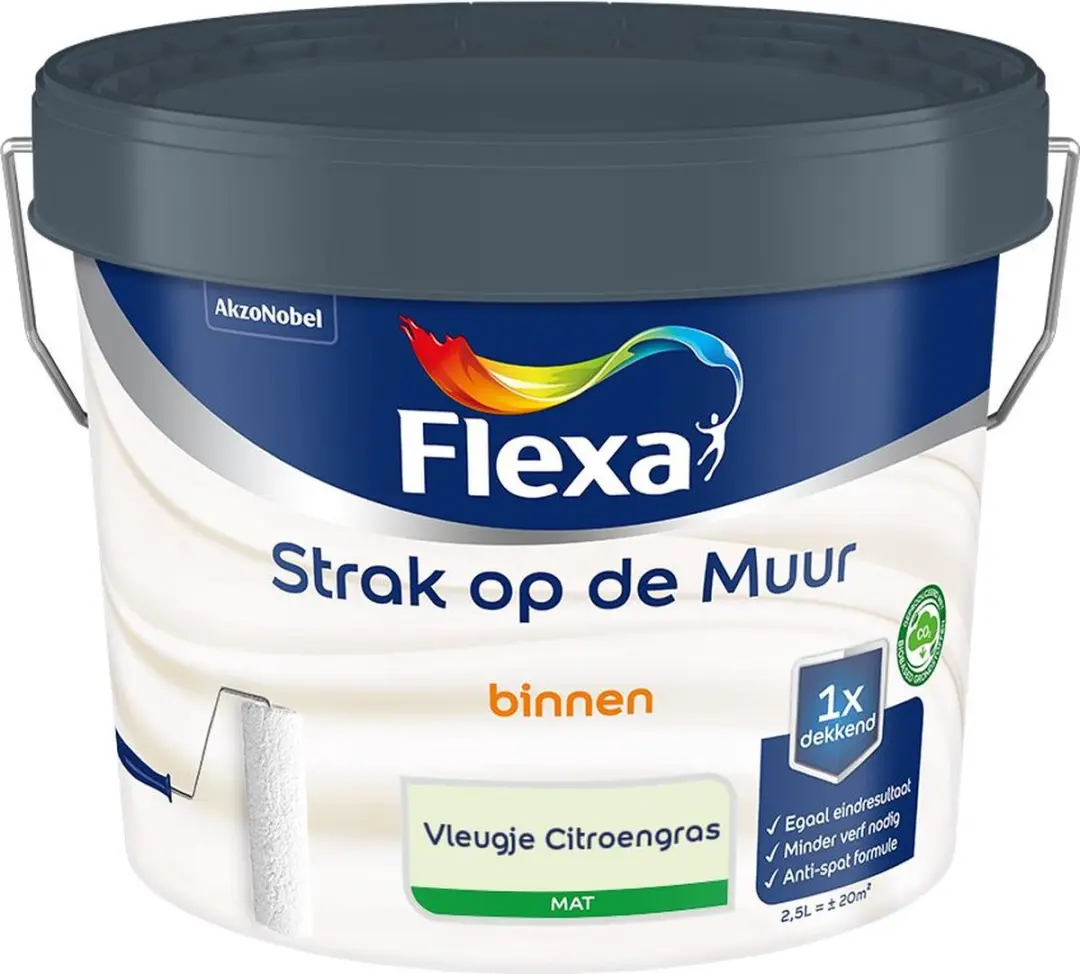 Flexa Strak Op De Muur Binnenmat Vleugje Citroengras 2,5L