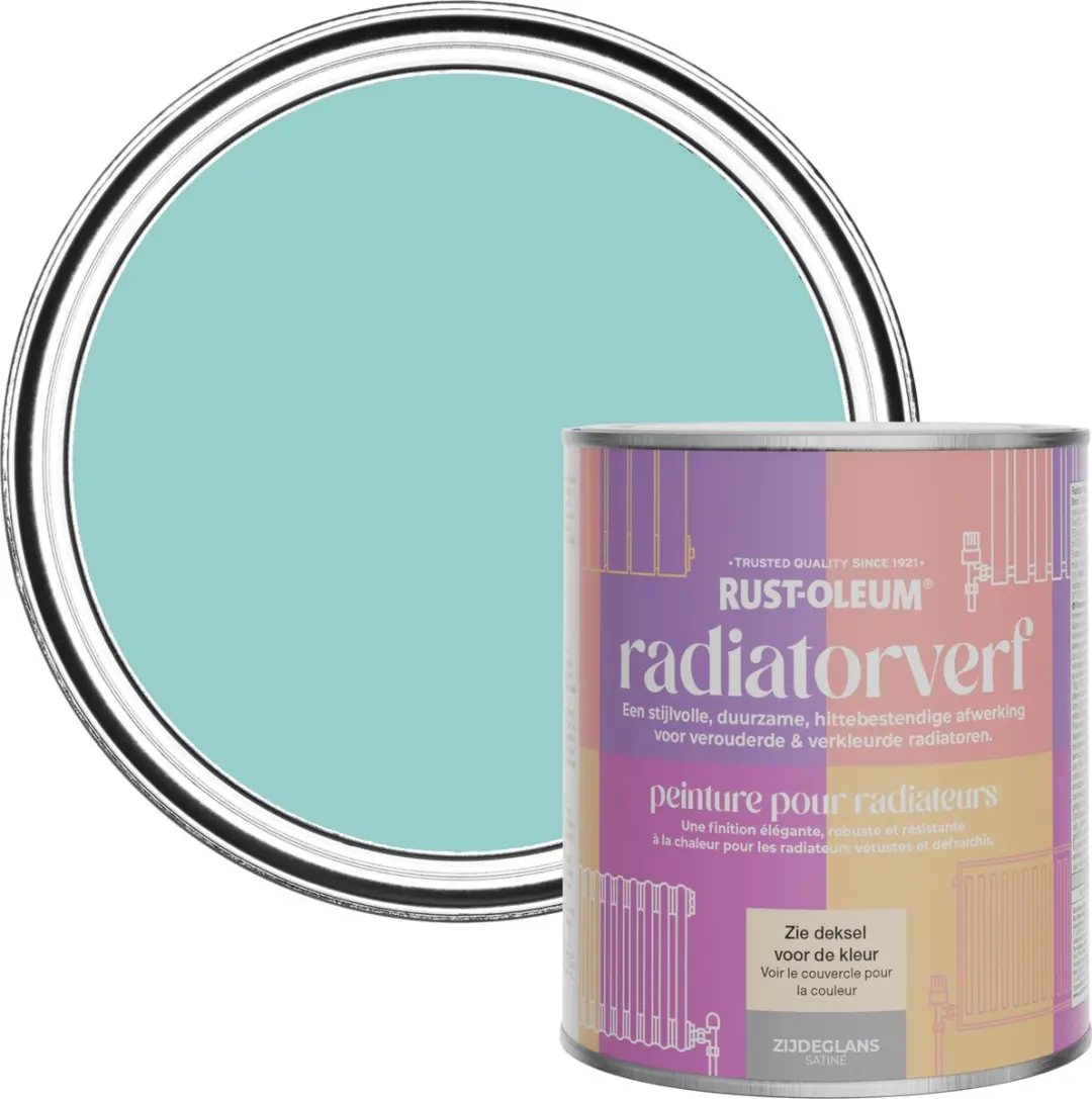 Rust-Oleum Blauw Radiatorverf Zijdeglans 750ml