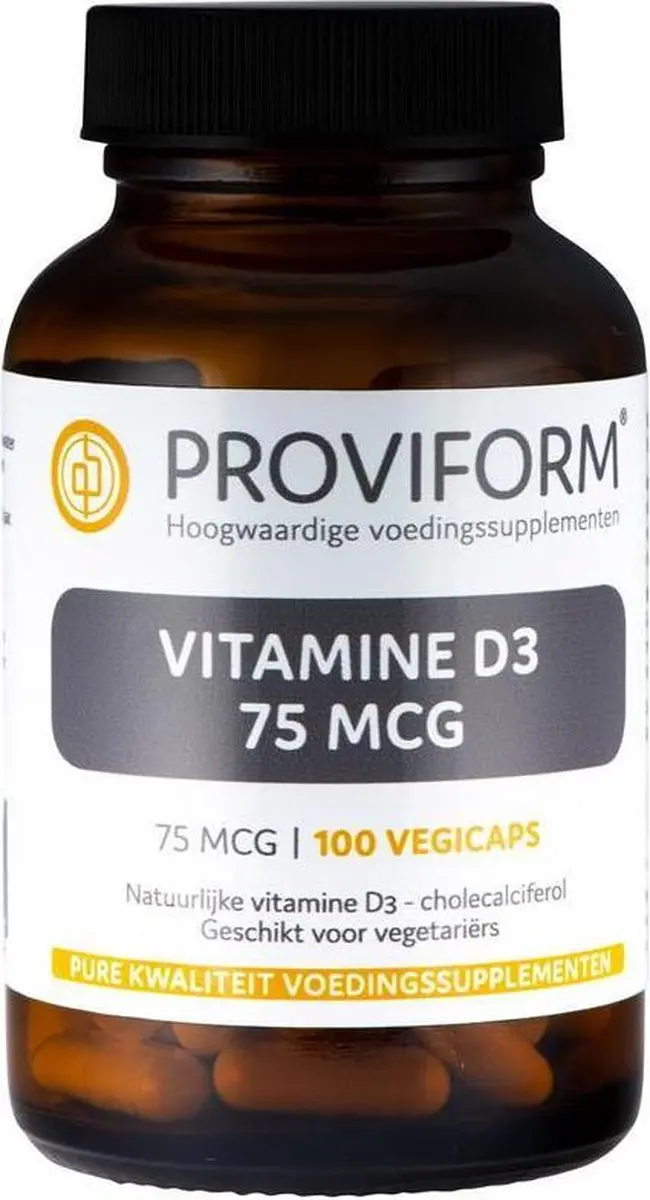 Proviform Vitamine D3 75mcg 100 Vegetarische capsules