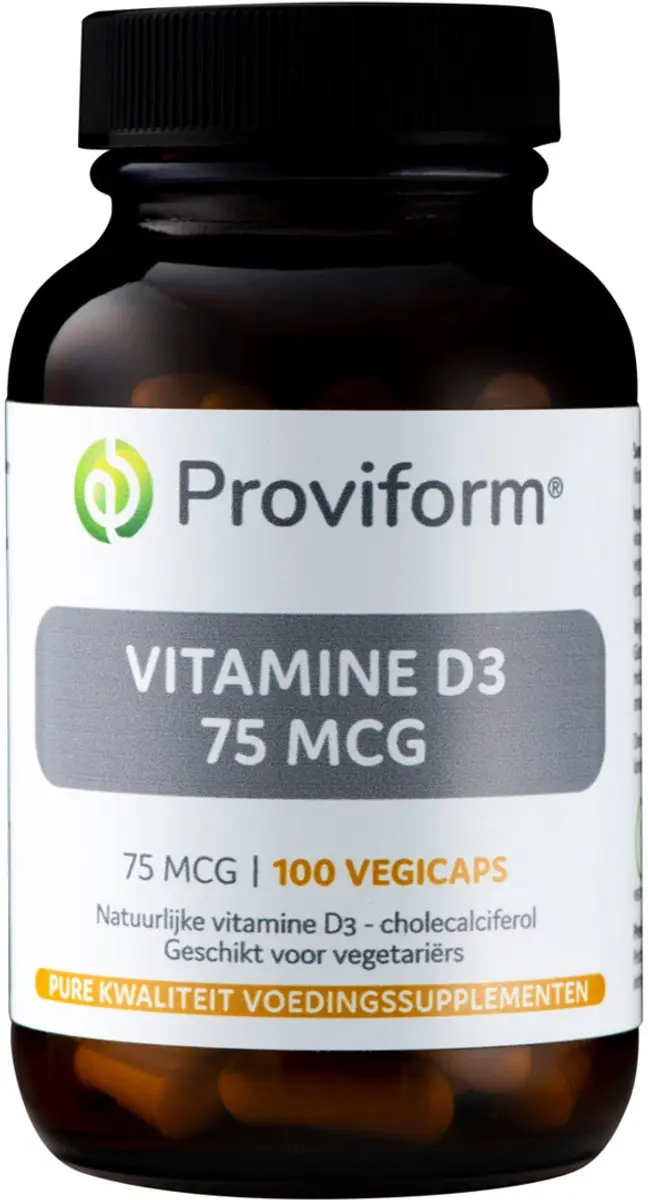 Proviform Vitamine D3 75mcg 100 Vegetarische capsules