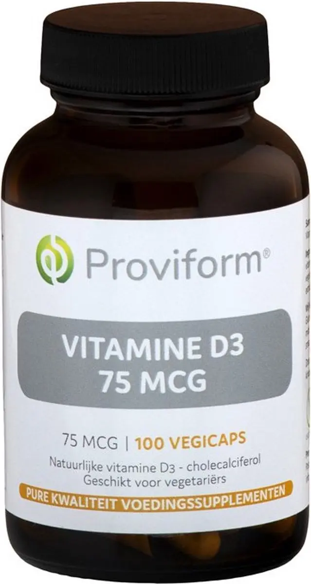 Proviform Vitamine D3 75mcg 100 Vegetarische capsules