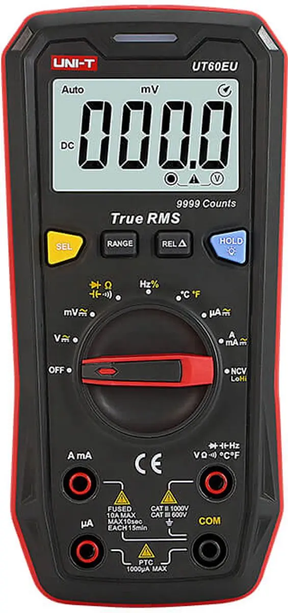 UNI-T UT60EU Digitale Multimeter - True RMS - 9999 Counts - Wit