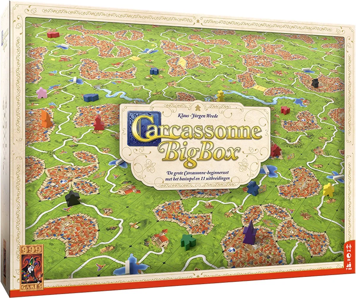 999 Games Carcassonne Big Box 3 Bordspel - 11 Uitbreidingen