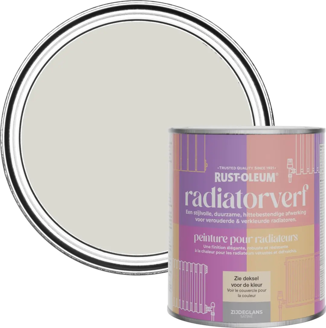 Rust-Oleum Grijs Radiatorverf Zijdeglans Berkenboom 750ml