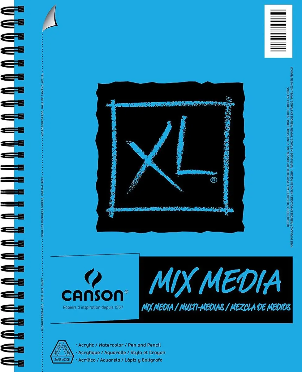 Canson XL Textured Mixed Media Papier 300g A3 - 5 Stuks