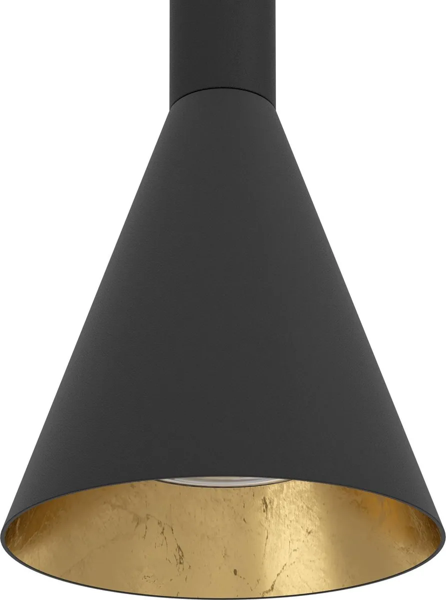 Eglo Cortaderas Hanglamp 5xGU10 113cm - Zwart/Goud - afbeelding 6 van 6
