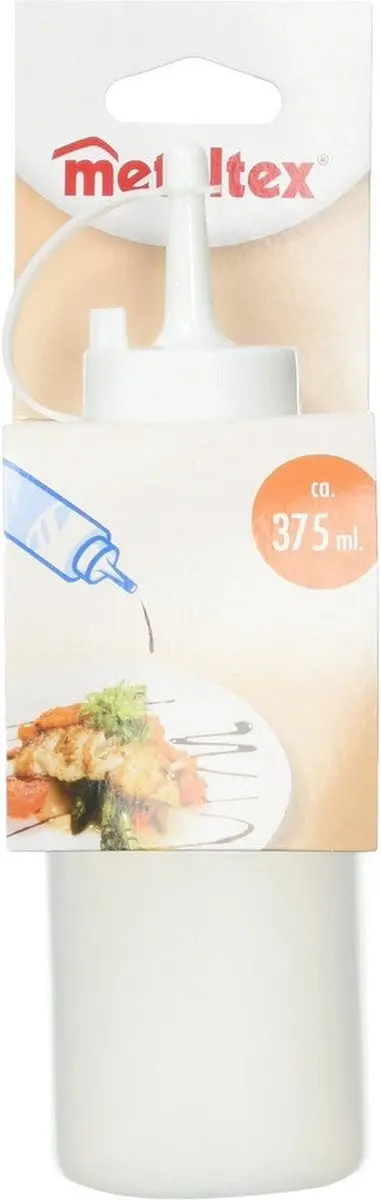 Metaltex 252960 Knijpfles 375ml - Wit - afbeelding 3 van 6