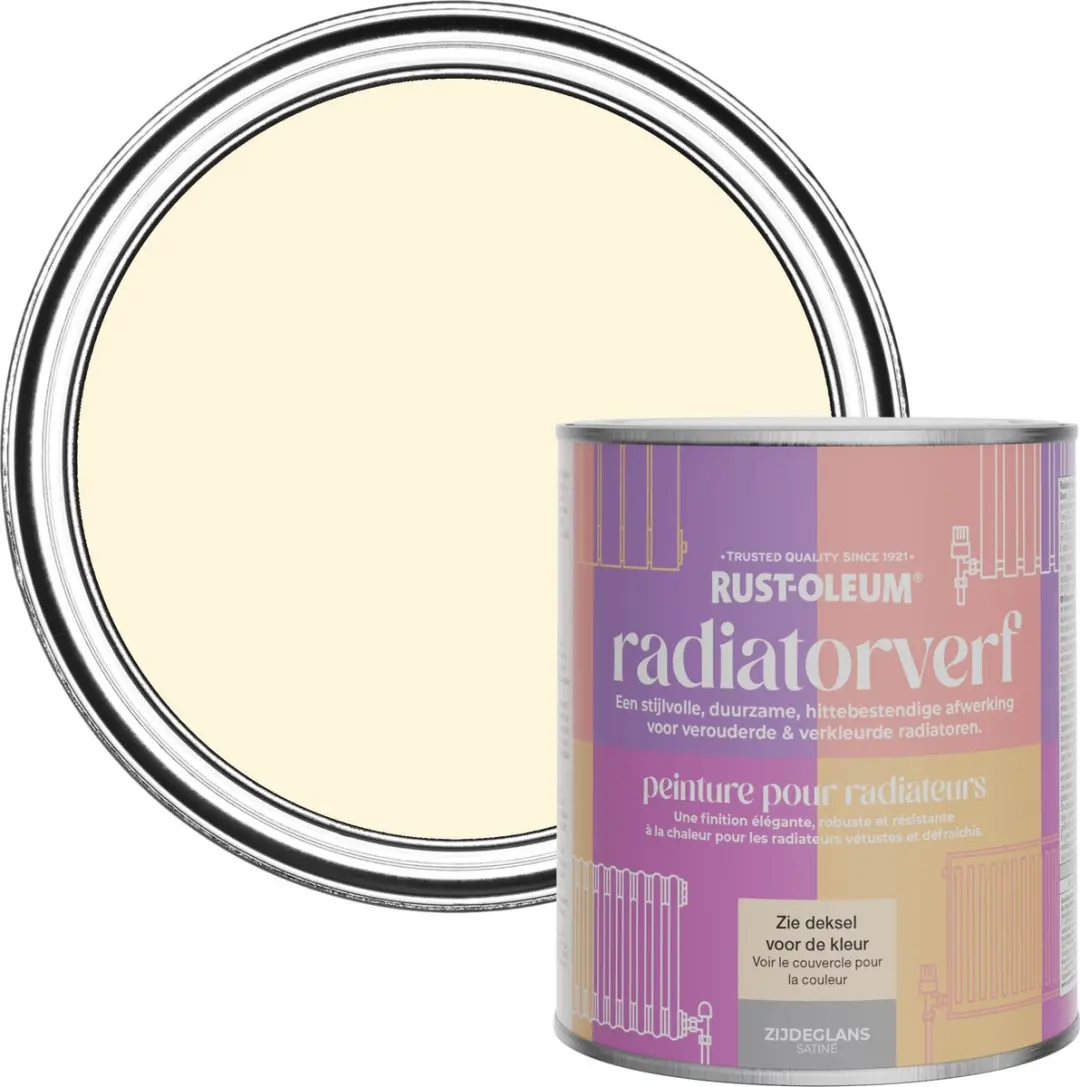 Rust-Oleum Crème Radiatorverf Zijdeglans 750ml