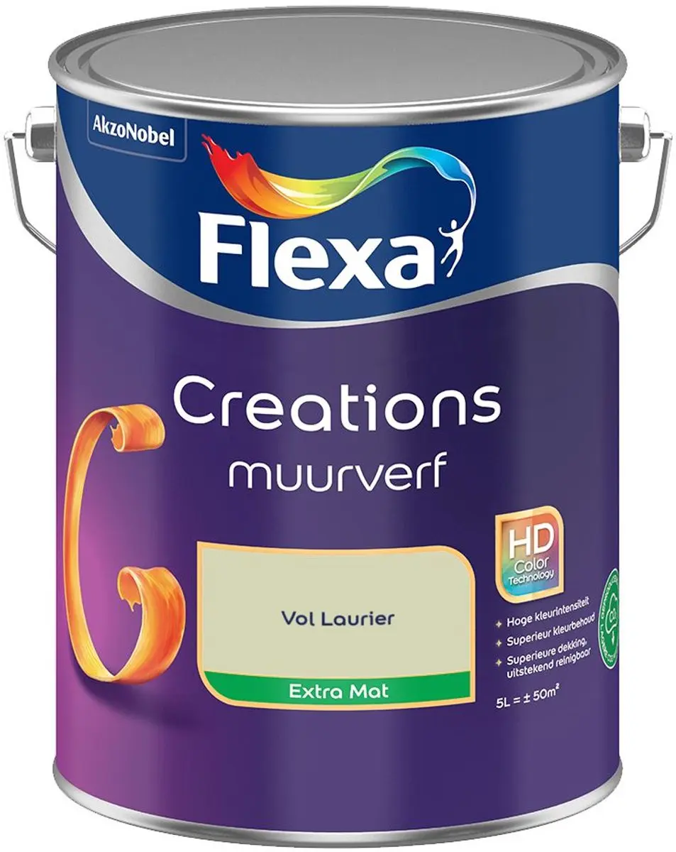 Flexa Creations Muurverf Extra Mat Vol Laurier 5L