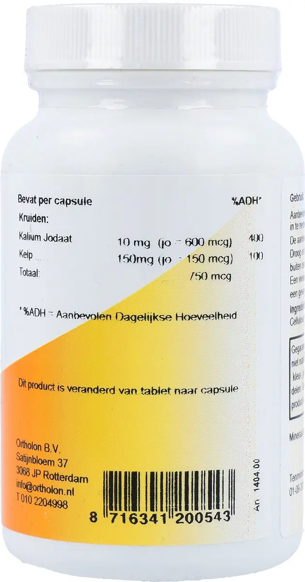 Ortholon Jodiol Tabletten 120 st