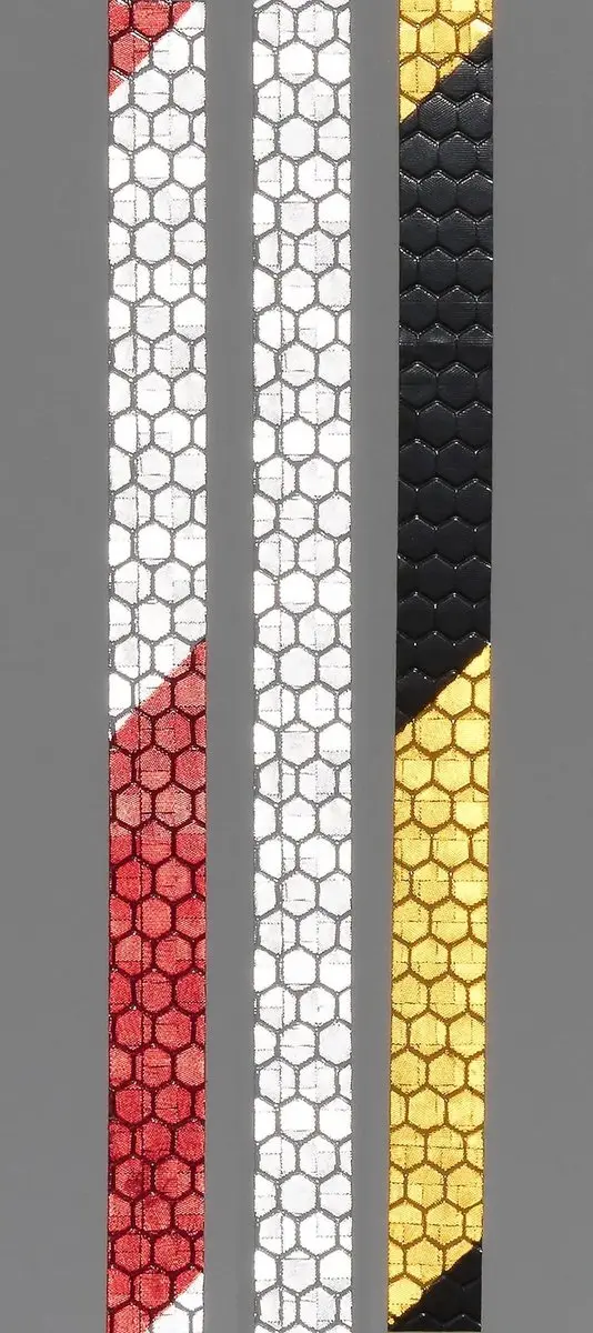 Westfalia Reflecterende Kleefband - 3 Rollen (Geel-zwart/Rood-wit/Wit)