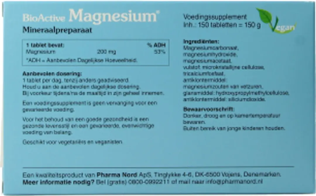 Pharma Nord BioActive Magnesium 150 tabletten