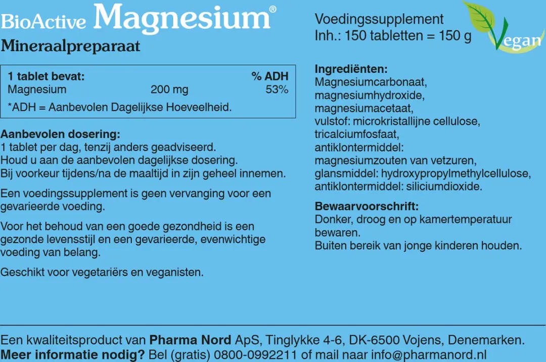 Pharma Nord BioActive Magnesium 150 tabletten