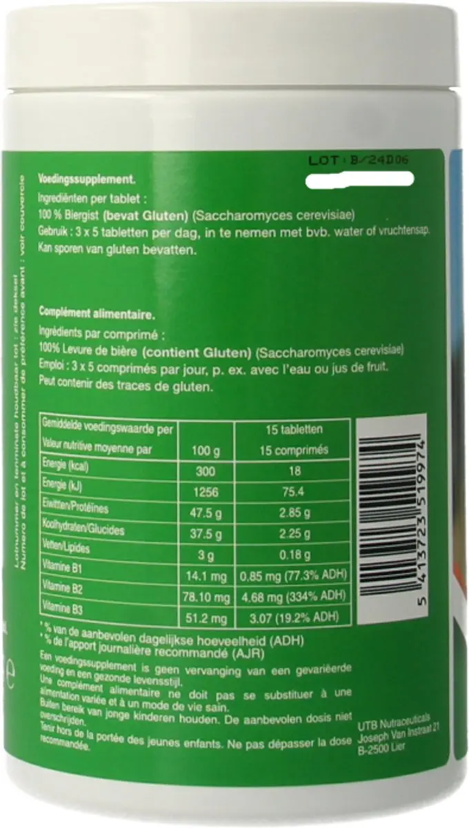 Pax Biergisttabletten 700 Stuks - 250g