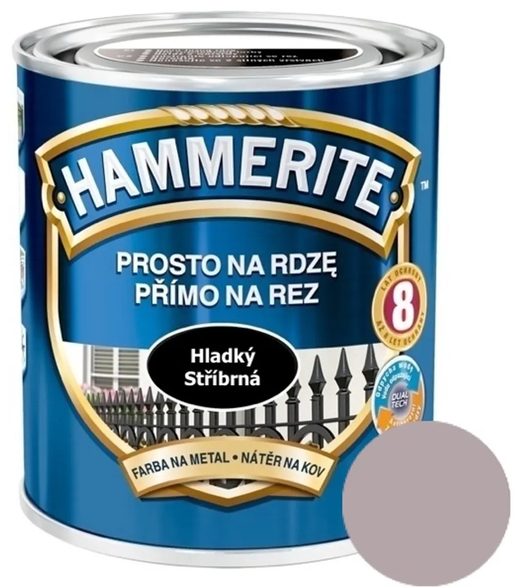 Hammerite Direct Roest Glad 0,7L - Blauw