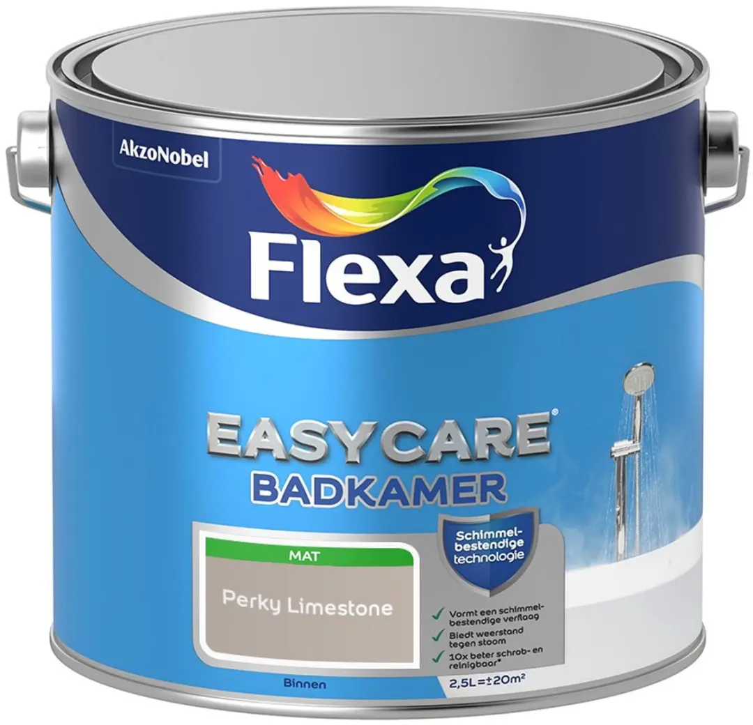 Flexa Easycare Badkamerverf Perky Limestone 2,5L
