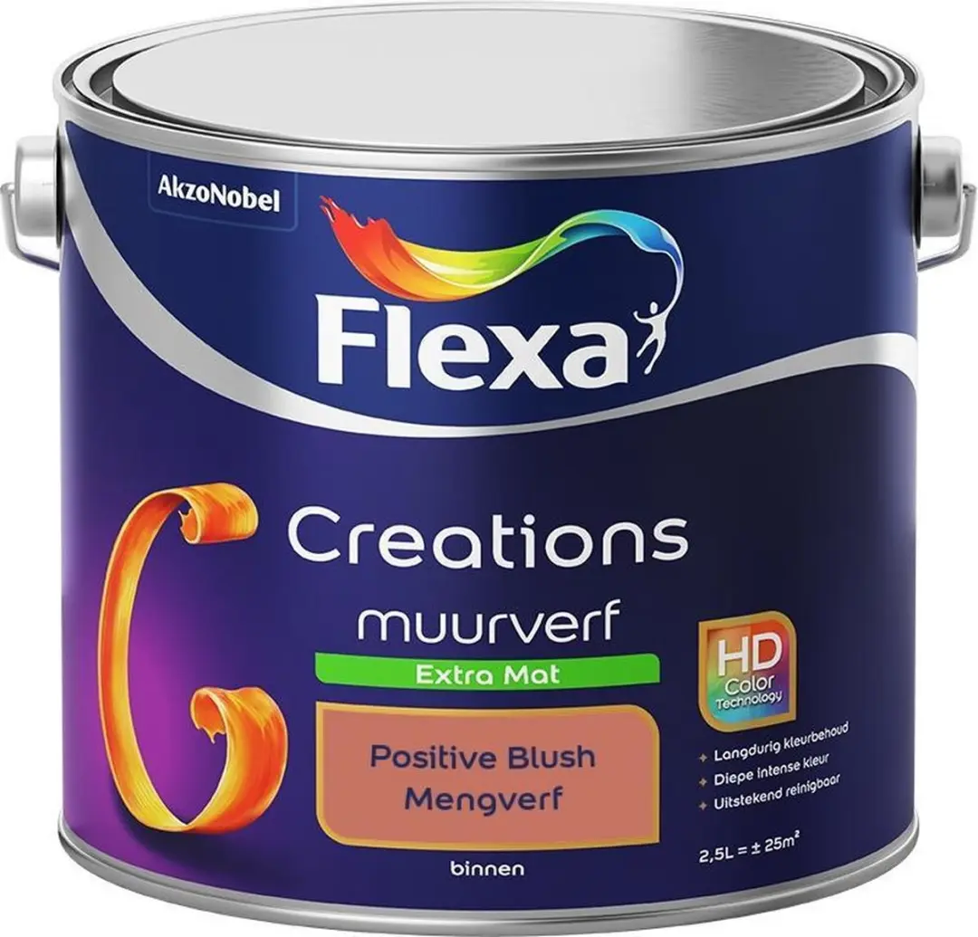Flexa Creations Muurverf Extra Mat Positive Blush 2,5L