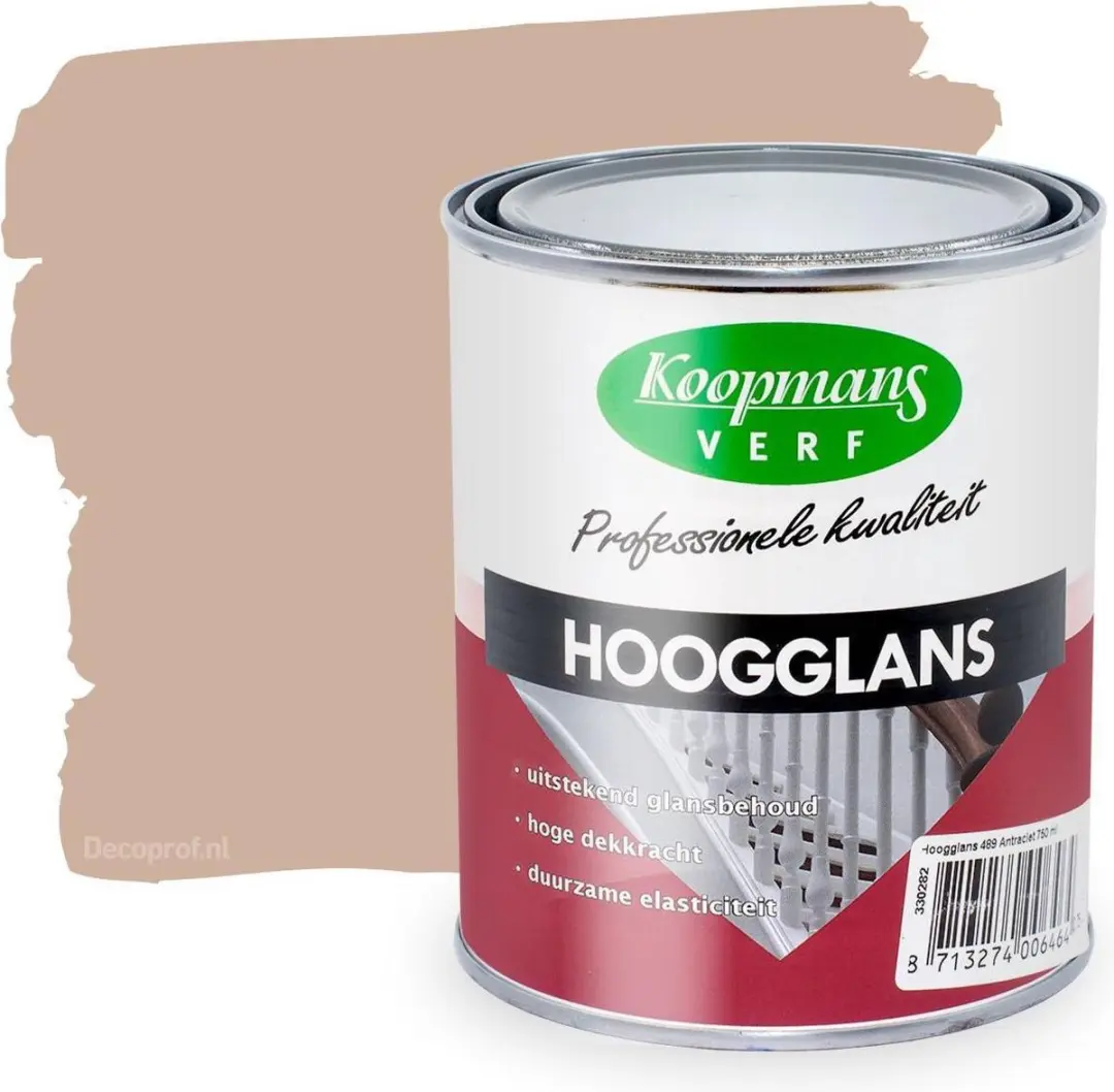 Koopmans Hoogglans 348 Camelbeige Verf 0,75L