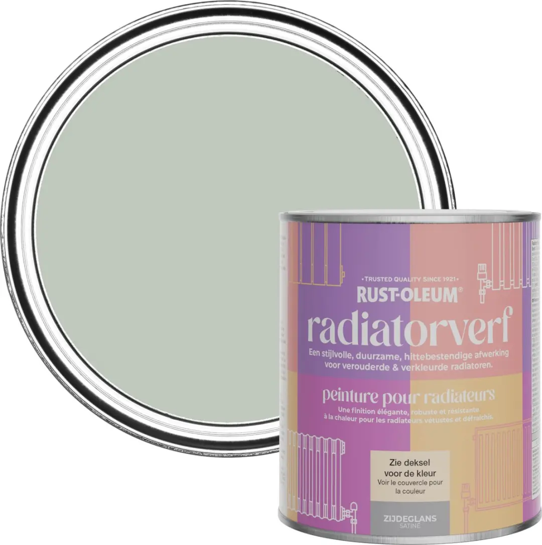 Rust-Oleum Groen Radiatorverf Zijdeglans 750ml