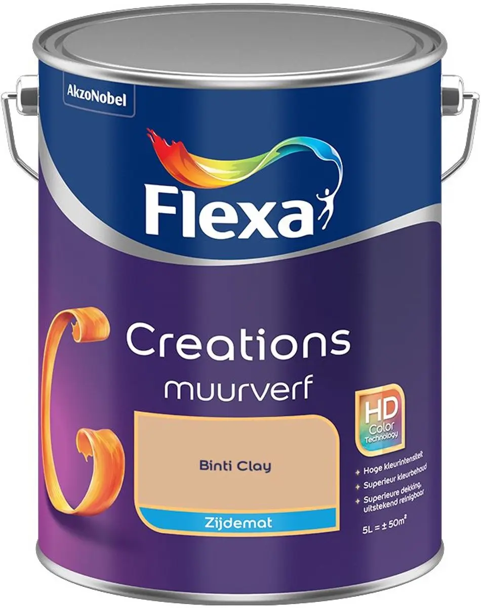 Flexa Creations Muurverf Zijdemat Binti Clay 5L