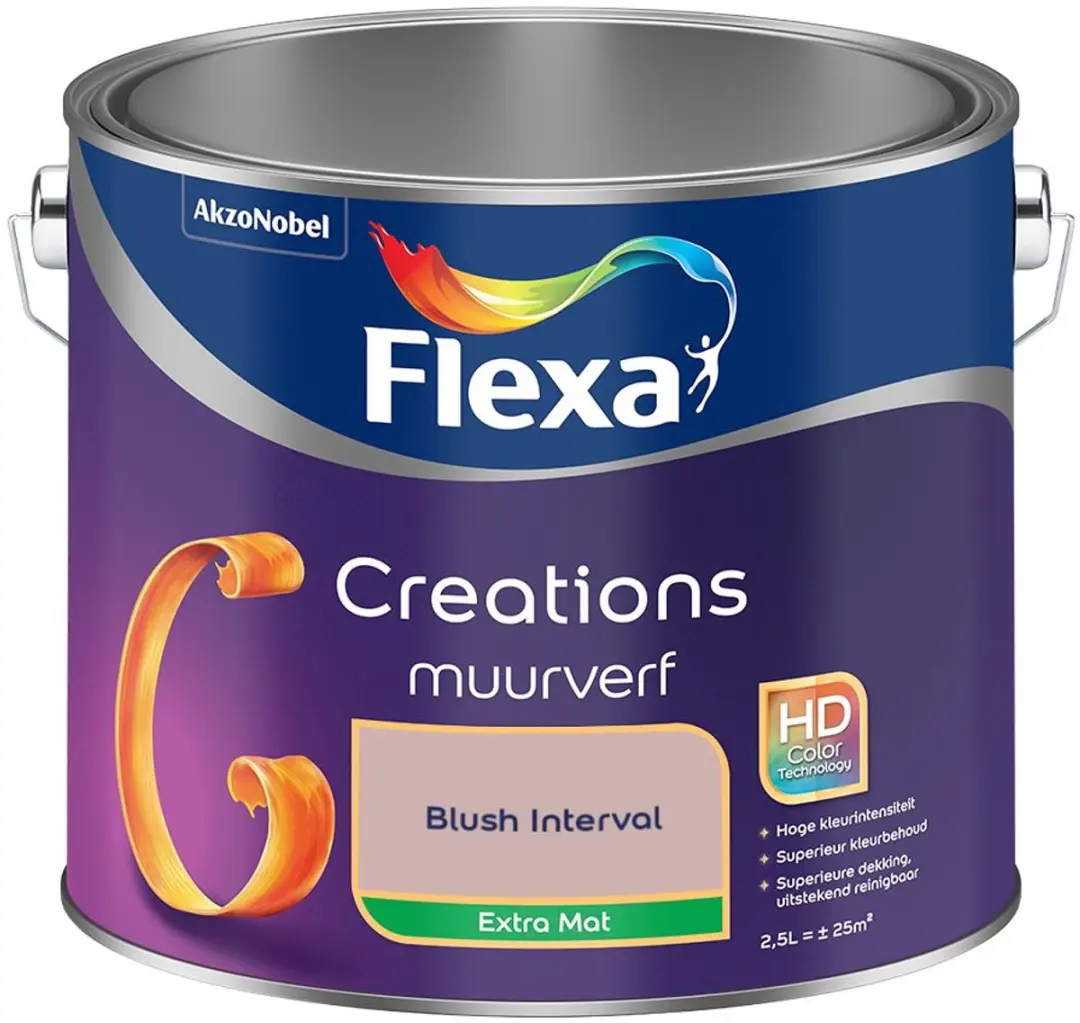 Flexa Creations Muurverf Extra Mat Blush Interval 2,5L