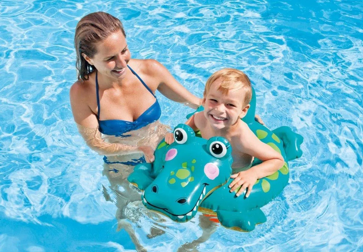 Intex Crocodile Zwemring - Opblaasbare Krokodil - Multi Color