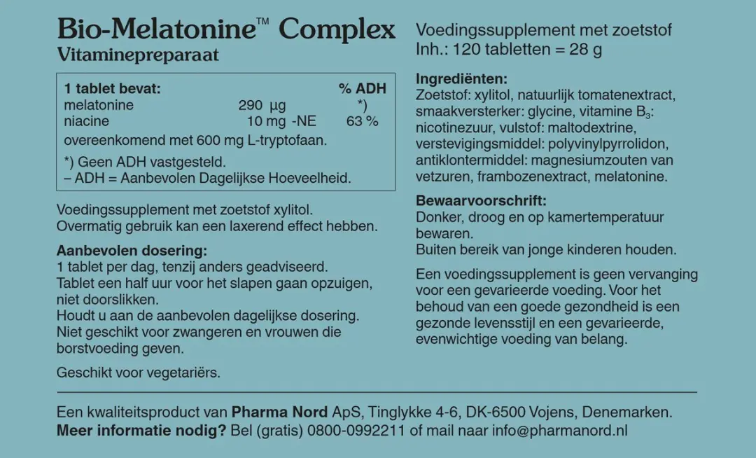 Bio-Melatonine Complex - 120 Tabletten